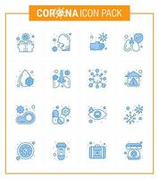 coronavirus 2019-nCoV covid19 förebyggande ikon uppsättning blod lungor sjuk skydda händer viral coronavirus 2019 nov sjukdom vektor design element