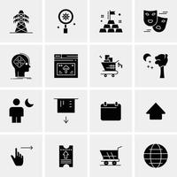 16 universelle Business-Icons Vektor kreative Icon-Illustration zur Verwendung in Web- und Mobilprojekten