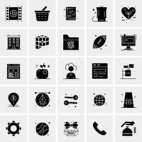 25 universelle Business-Icons Vektor kreative Icon-Illustration zur Verwendung in Web- und Mobilprojekten