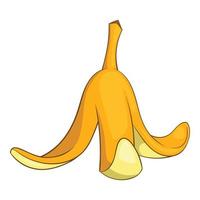 Bananenschalen-Symbol, Cartoon-Stil vektor