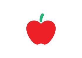 isolierte Illustration des Apfel-Obst-Symbol-Logo-Design-Vorlagenvektors vektor