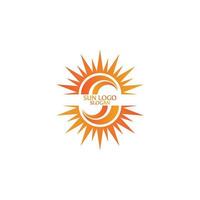 Sonne-Symbol-Logo-Design-Vorlage vektor