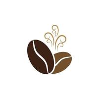 kaffe böna ikon vektor design
