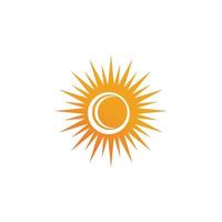 Sonne-Symbol-Logo-Design-Vorlage vektor