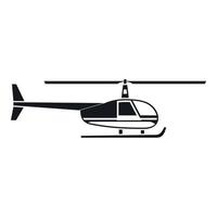 Hubschrauber-Symbol, einfacher Stil vektor