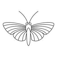 Hawk-Moth-Schmetterlings-Symbol, Outline-Stil vektor