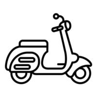 motorcykel linje ikon vektor