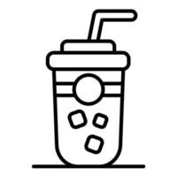 Symbol für die Smoothie-Linie vektor