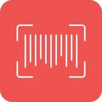 Barcode-Linie runde Ecke Hintergrundsymbole vektor