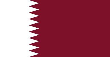 qatar Land realistisk flagga, panorama- flagga bakgrund, webb mall - vektor
