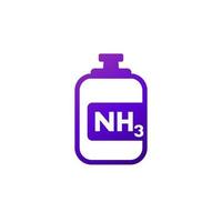 nh3-gastank, ammoniaksymbol vektor