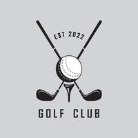 golf logotyp och vektor med slogan mall