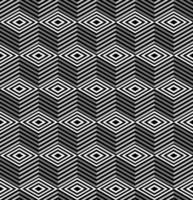 randig kuber sömlös mönster vektor. op konst vektor illustration.