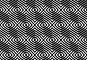 gestreifte Würfel nahtloser Mustervektor. Op-Art-Vektor-Illustration. vektor