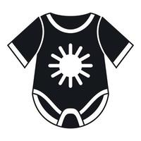 Baby-Bodysuit-Symbol, einfacher Stil vektor