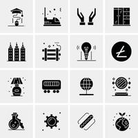 16 universelle Business-Icons Vektor kreative Icon-Illustration zur Verwendung in Web- und Mobilprojekten