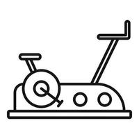 övning cykel Utrustning ikon, översikt stil vektor