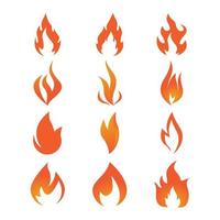 brand flamma logotyp vektor, olja, gas och energi logotyp begrepp vektor