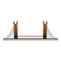 Architekturbrücke Symbol, Cartoon-Stil vektor