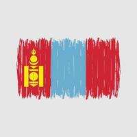 Mongoliets flaggborste vektor