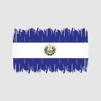 el salvador flag bürste vektor