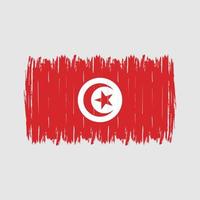 tunisiens flaggborste vektor