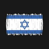 israel flagga borste vektor