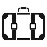 Reisekoffer-Symbol, einfacher Stil vektor