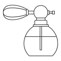 Vintage Parfümflasche Symbol, Outline-Stil vektor