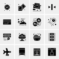 16 universelle Business-Icons Vektor kreative Icon-Illustration zur Verwendung in Web- und Mobilprojekten