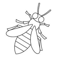 Bienensymbol, Umrissstil vektor