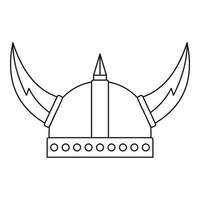 Wikingerhelm-Symbol, Umrissstil vektor