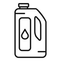 Symbol für Trockenreinigungsflasche, Umrissstil vektor