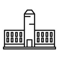 stadtbild parlament symbol, umrissstil vektor