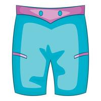 Männer Strandshorts Symbol, Cartoon-Stil vektor