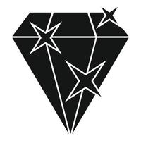 Bonus-Diamant-Symbol, einfacher Stil vektor