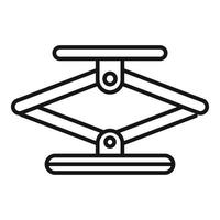 Jack-Schrauben-Symbol, Outline-Stil vektor