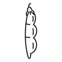 Erbsen-Symbol, Umrissstil vektor