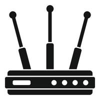 WLAN-Router-Symbol, einfacher Stil vektor