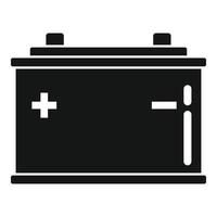 Autobatterie-Symbol, einfacher Stil vektor