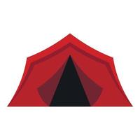 camping tält ikon, platt stil vektor