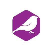Gimpel-Logo-Design. abstraktes Konzept Vogel. kreative künstlerische Idee. Vektor-Illustration vektor