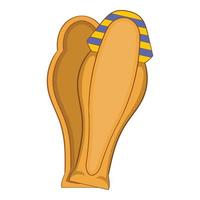 Pharao-Sarkophag-Symbol, Cartoon-Stil vektor