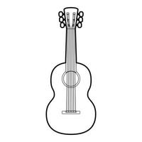 Gitarrensymbol, Umrissstil vektor