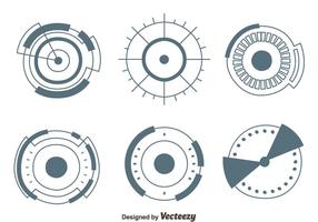 Hud Element Collection Vektor