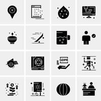 16 universelle Business-Icons Vektor kreative Icon-Illustration zur Verwendung in Web- und Mobilprojekten