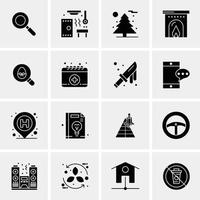 16 universelle Business-Icons Vektor kreative Icon-Illustration zur Verwendung in Web- und Mobilprojekten