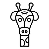 Symbol für Giraffenlinie vektor