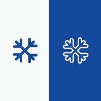schnee schneeflocken winter kanada linie und glyphe festes symbol blaues banner linie und glyphe festes symbol blaues banner vektor
