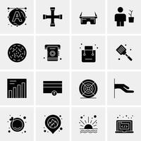 16 universelle Business-Icons Vektor kreative Icon-Illustration zur Verwendung in Web- und Mobilprojekten